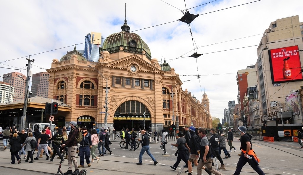 Flinders Street Station in Melbourne, Australia