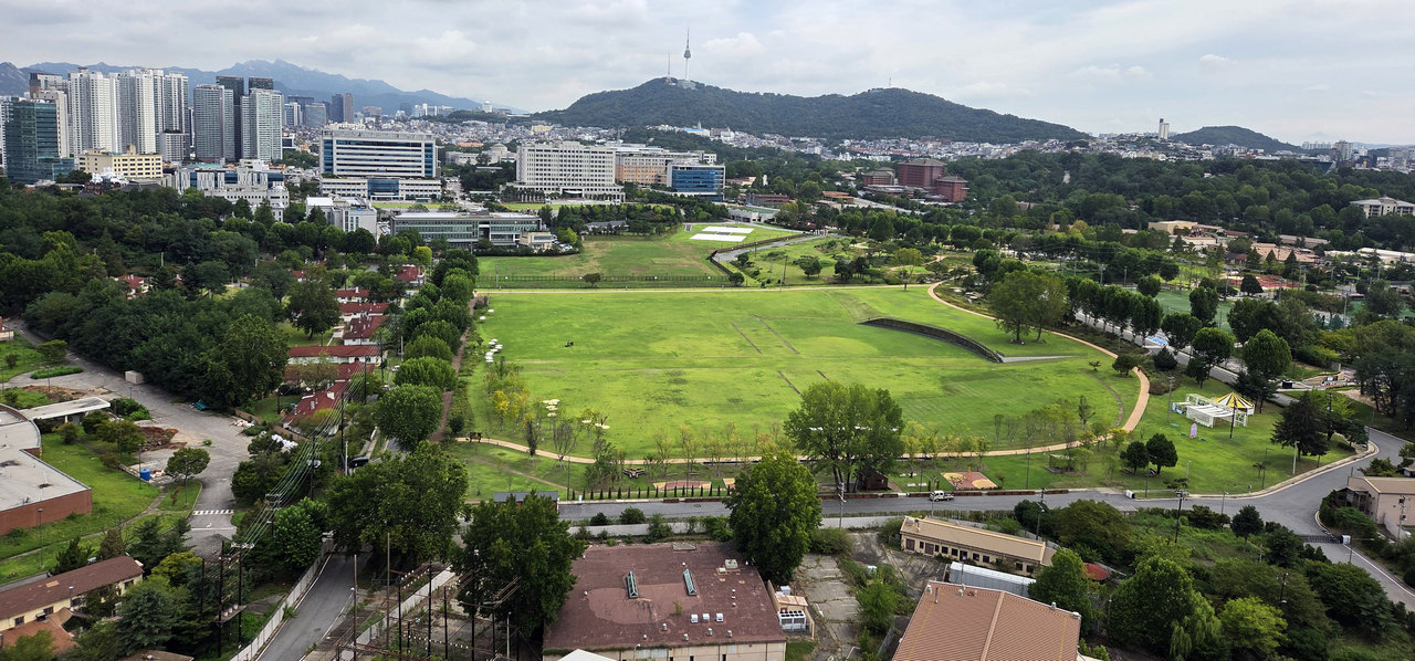 A view of the Yongsan Park area in Seoul. (Yonhap)