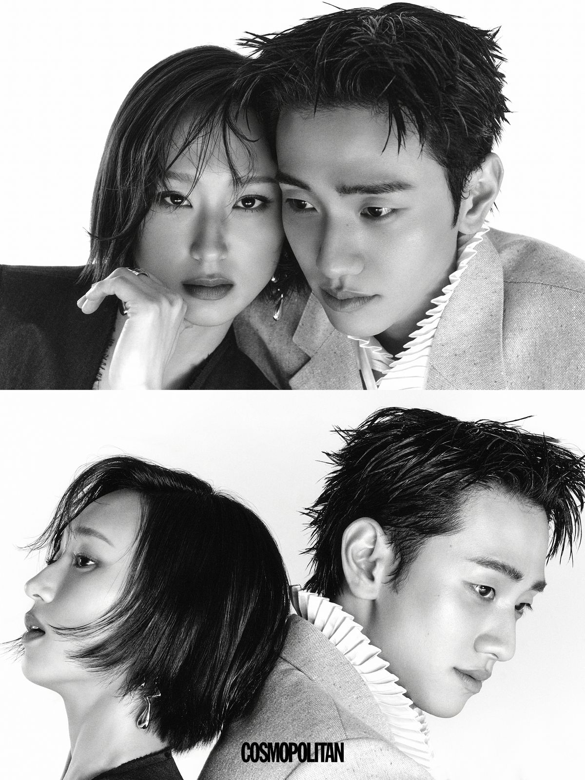 류혜영X남윤수, 흑백 찢고 나온 카리스마..이 케미 신선하다[화보]