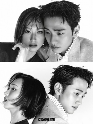류혜영X남윤수, 흑백 찢고 나온 카리스마..이 케미 신선하다[화보]