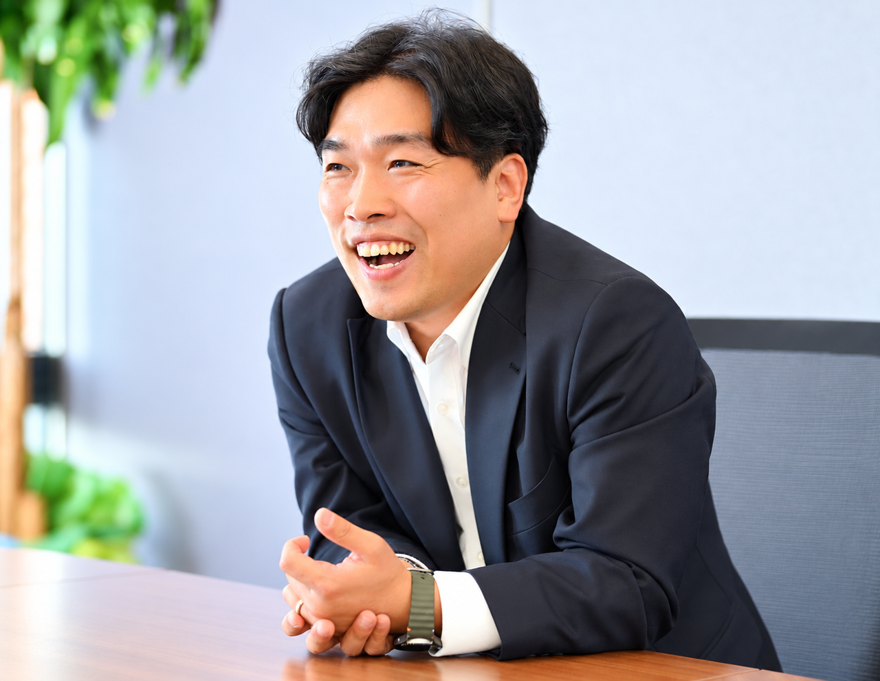 정 위원장이 정책과 논리에 기반한 노동조합 운영 방향과 조합원 권익 보호를 위한 구상을 설명하고 있다. 양정원 기자