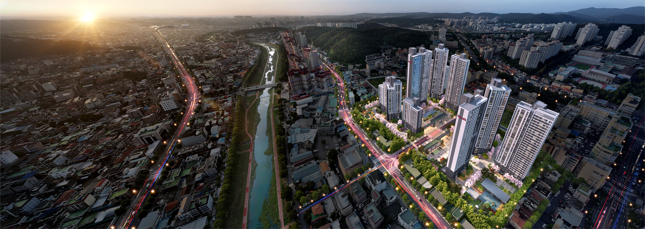 가오동 1구역 재건축정비사업 조감도. [대보건설 제공]