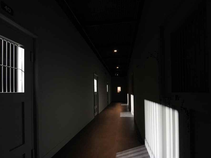 A space recreating the corridor of the former Lushun Prison [National Palace Museum of Korea]