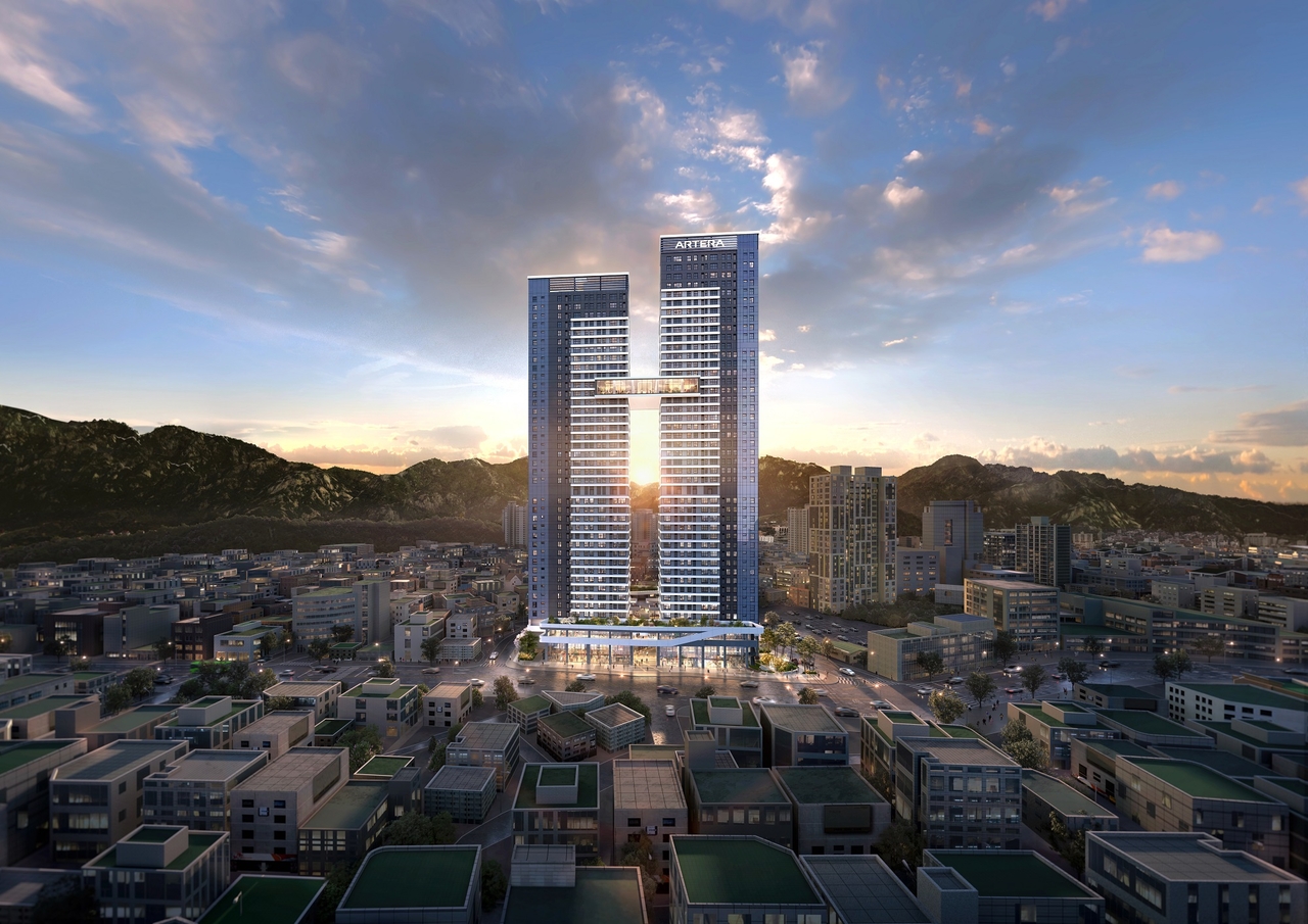 A rendering of the Yeonsin-nae Station urban public housing complex project. [Provided by LH]