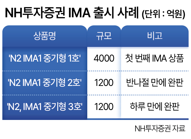 NH투자증권 IMA 출시 사례