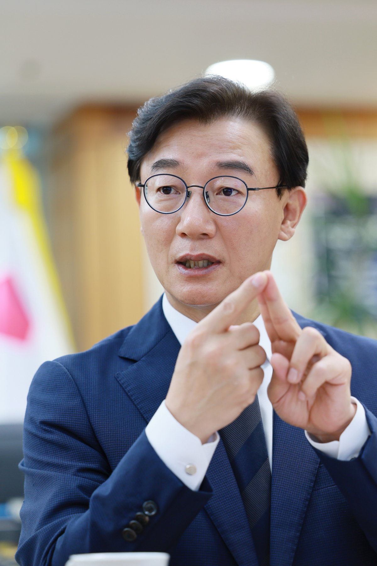 전재수 시장은 지난 20일 헤럴드경제와의 인터뷰에서 “누가 와도 되돌릴 수 없을 만큼 탄탄한 해양수도 부산의 성장기반을 임기 안에 갖추고 싶다”고 말했다. [부산시 제공]