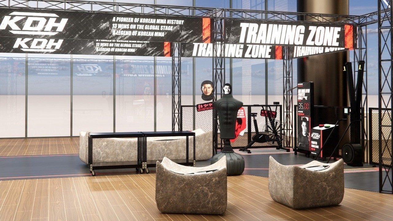 The Hyrox Challenge Zone at the STUNGUN pop-up store at Daejeon Shinsegae