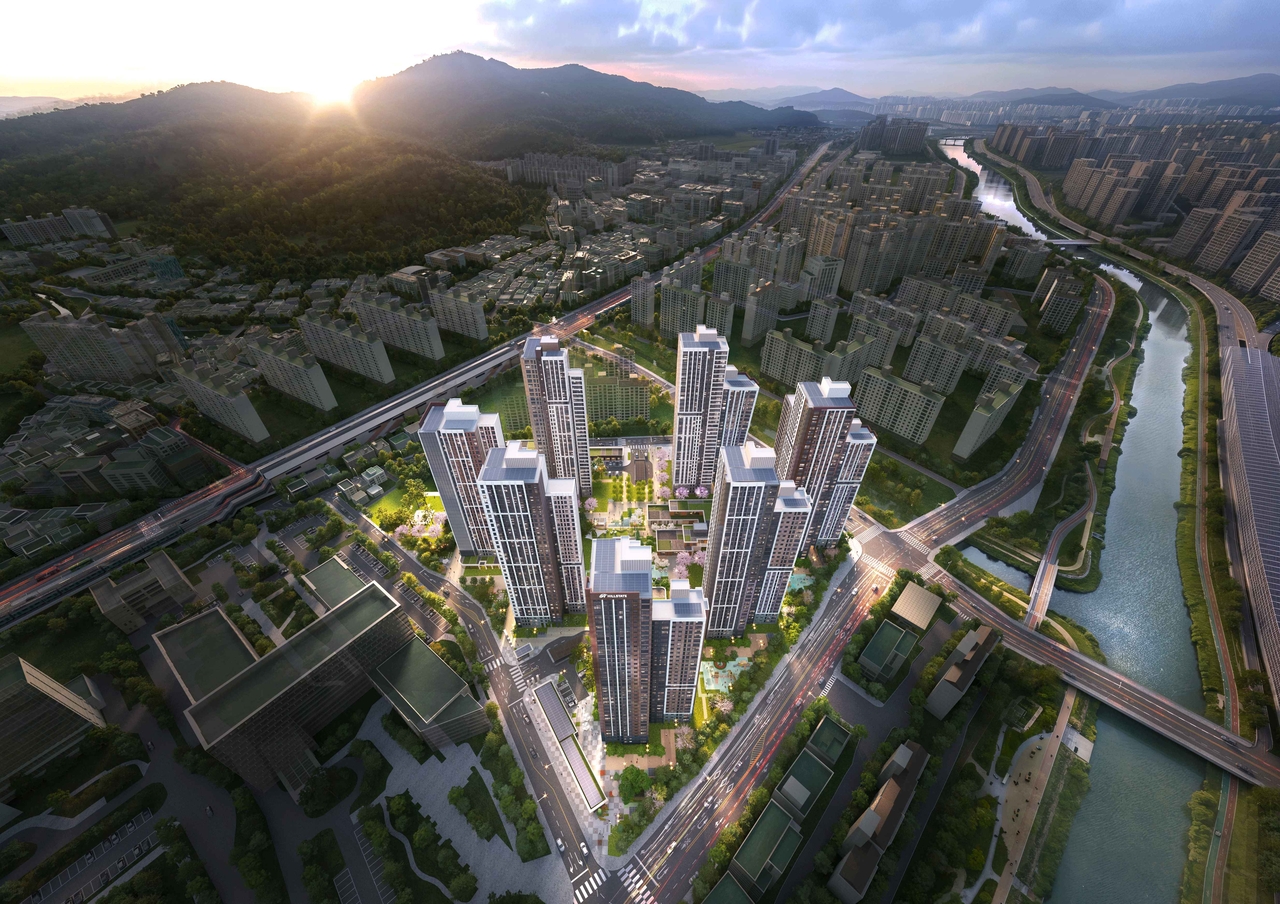 A rendering of the planned public housing development on the former Sungkyunkwan University baseball field site in Dobong-gu, Seoul.