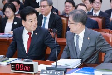 “장관 앞에 놔드릴까요”…국감장 ‘北 지뢰 모형’에 정동영 “사양”