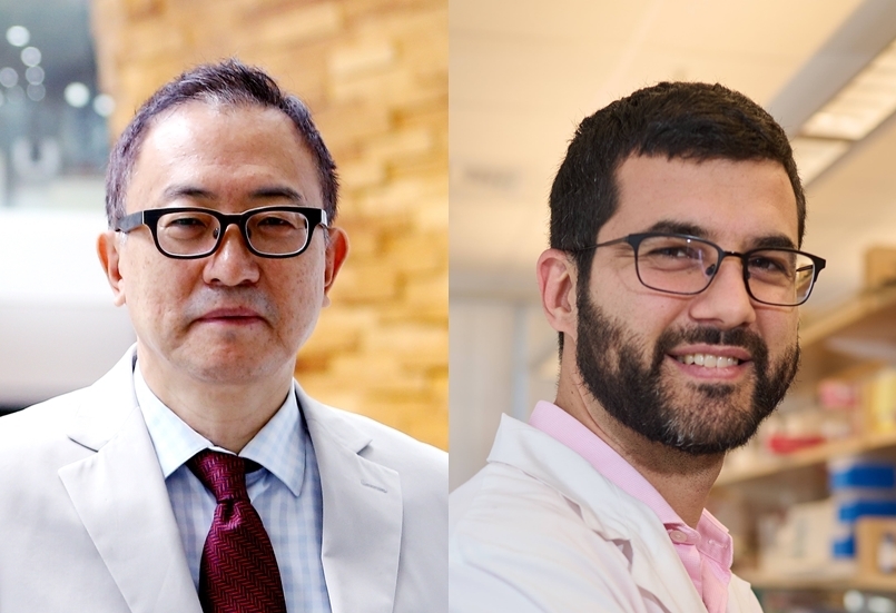 Cha Kwang-yul (left), head of the CHA Global Research Institute at CHA Medical Center and CHA Bio Group, and Harvard Medical School professor David Pepin (CHA Medical Center)
