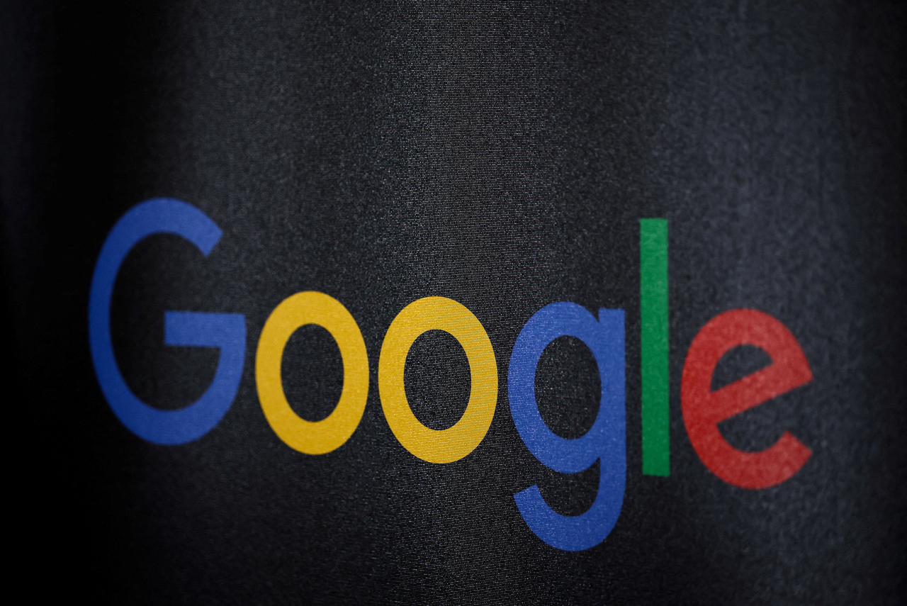 The Google logo is seen during Kering Innovation Day 2026 at the company?s headquarters in Paris, France, Jan. 22, 2026. (Reuters-Yonhap)