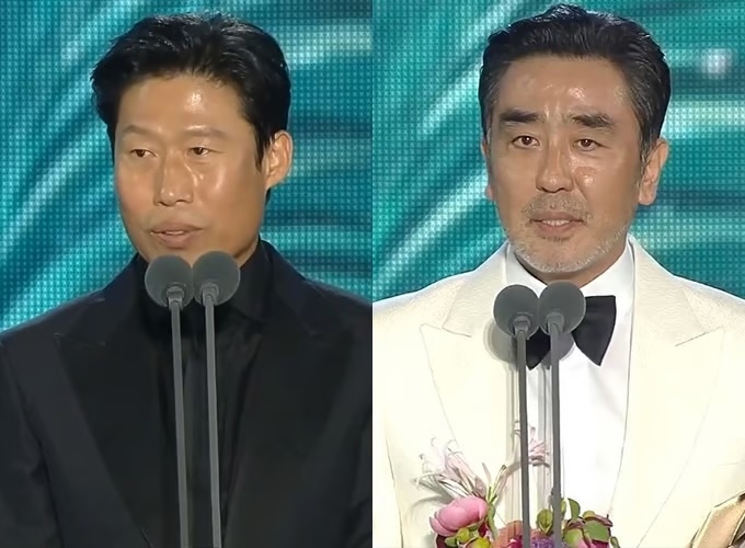 Actors Yoo Hae-jin and Ryu Seung-ryong (Capture of the 2026 Baeksang Arts Awards)