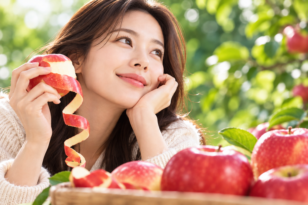 사과 껍질.[챗GPT 제작]