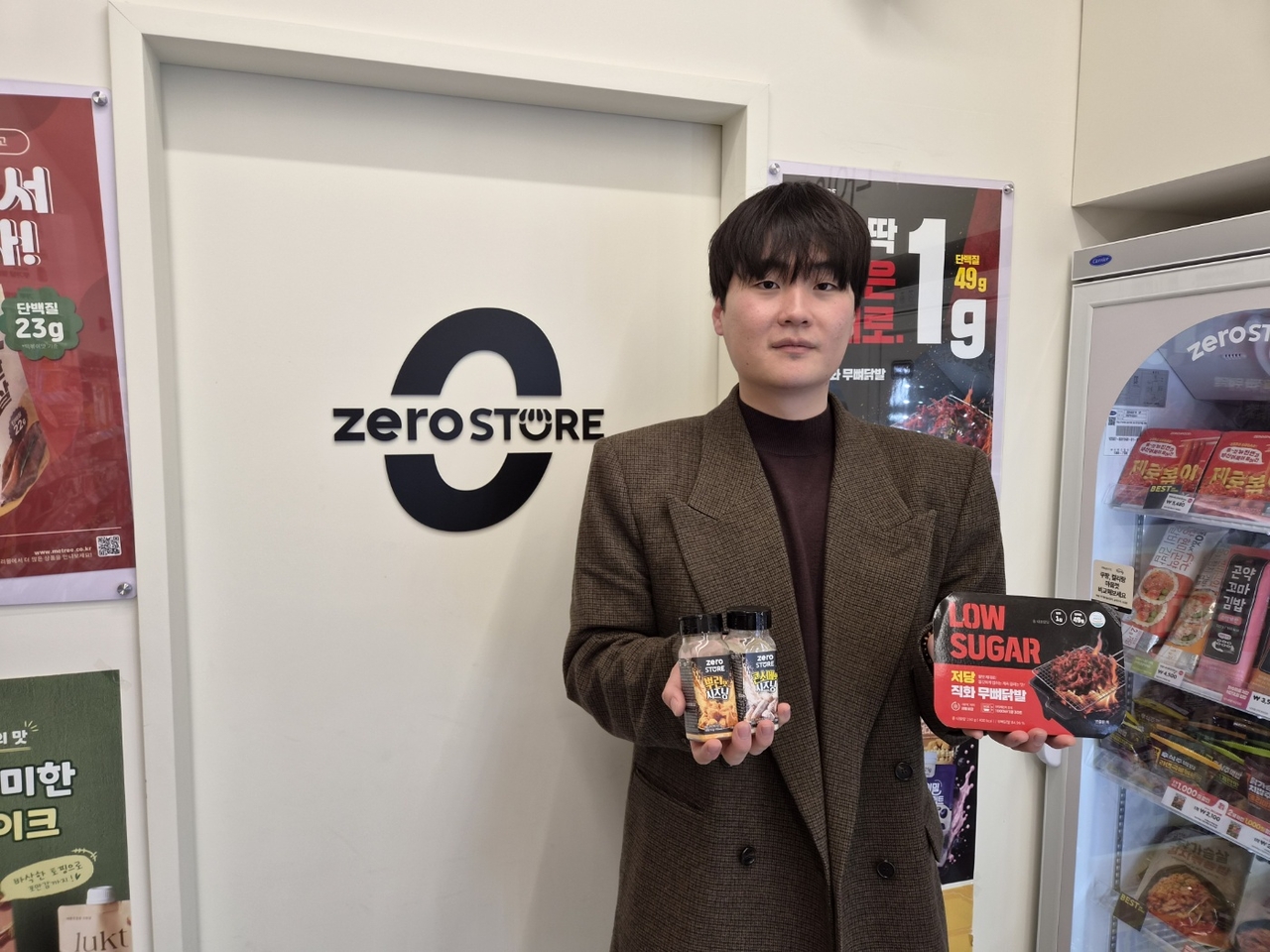 Zerostore CEO Pyeon Young-min poses for a photo before an interview with The Korea Herald in Seoul on Tuesday. (Kan Hyeong-woo/The Korea Herald)