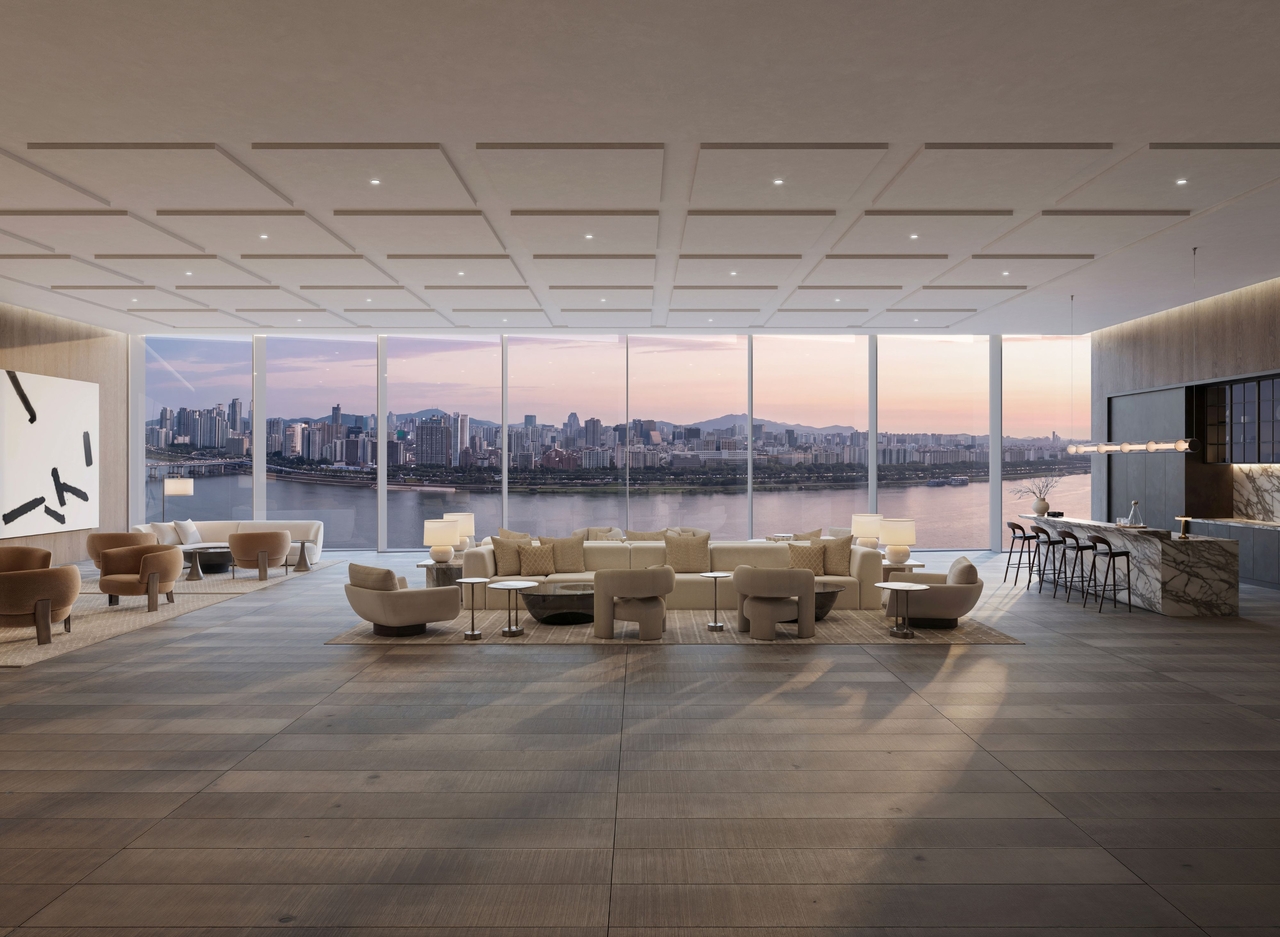 A rendering of the Sky Art Dining space at Acro Seongsu. [DL E&C]