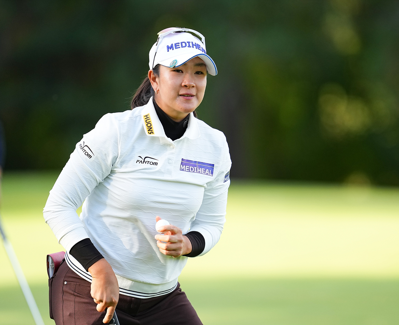 Kim A-rim, who posted the day's best round to move into sole fourth place. [Herald Sports DB]