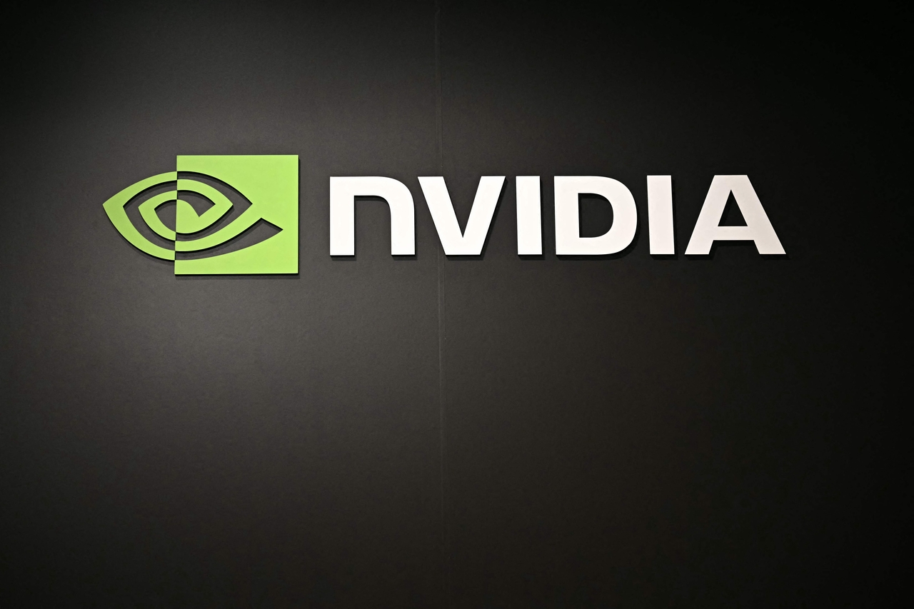 A logo of Nvidia (AFP-Yonhap)
