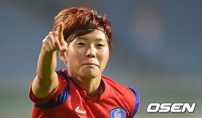 전가을은 대표팀과 소속팀 인천 현대제철의 주축으로 맹활약하고 있다.