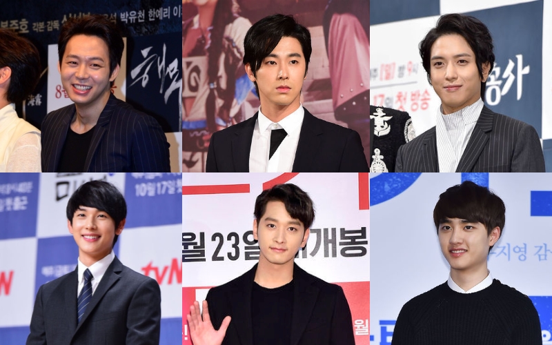 Idol-actors Yoochun, Yunho, Jung Yong-hwa, Yim Si-wan, Chansung, and D.O (OSEN)