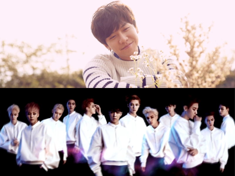 Lee Seung-gi (Hook Entertainment) and EXO (S.M. Entertainment)