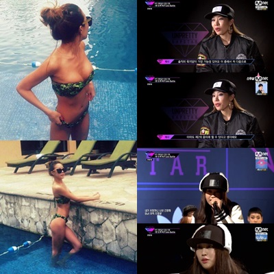 [사진=제시SNS/Mnet 방송 화면 캡처]