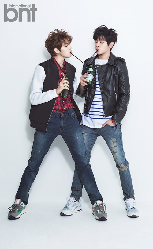 Infinite H's Dongwoo (left) and Hoya. (Bnt News)