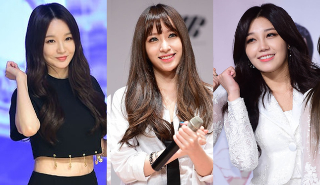 From left: Idol singers Davichi's Kang Min-kyung, EXID's Hani and Apink's Jung Eun-ji are also part of the lineup. (OSEN)