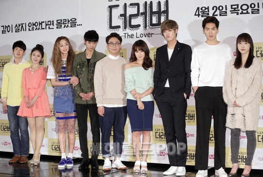 [박종환, 하은설, 최여진, 정준영, 오정세, 류현경, 타쿠야, 이재준, 김태은. 사진=송재원 기자]