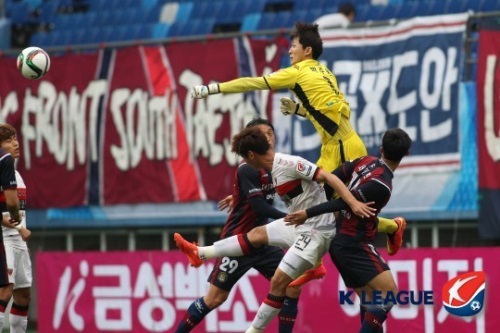 대전의 골키퍼 박주원은 지난 울산, 서울전에 이어 선방을 보여줬다. 사진=한국프로축구연맹