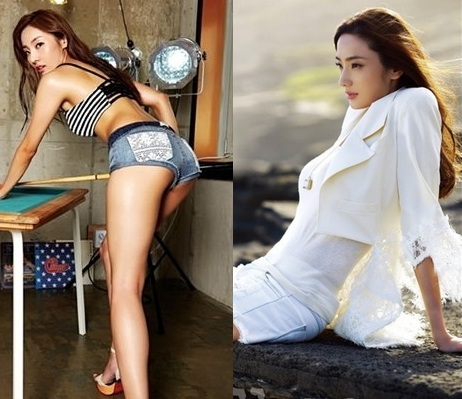 [모델 이현지 배우 한채영. 사진=맥심 화보/ 얼루어 화보]