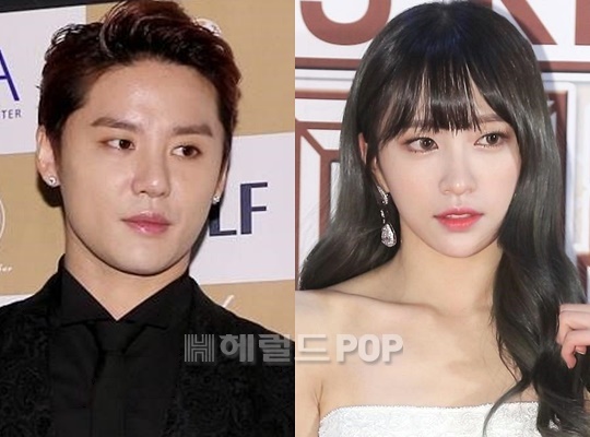 [연인 사이를 공식 인정한 김준수와 하니. 사진=헤럴드POP]