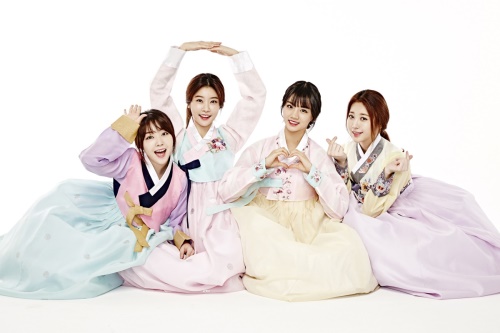 [팬들에게 새해 인사를 전한 걸스데이. 사진제공=드림티엔터테인먼트]