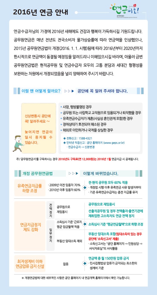 '공무원연금관리공단' 홈페이지 캡처
