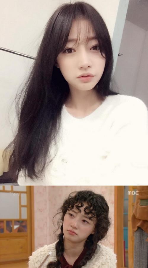 사진: 위-송하윤이 인스타그램에서 공개한 자신의 사진 / 아래-내 딸 금사월 캡처