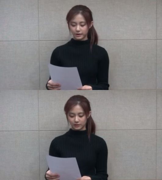 쯔위와 박진영이 결국 중국 팬들에게 사과했다. 사진=쯔위 사과 동영상(유튜브 캡쳐).