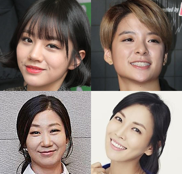 [진짜사나이 여군 특집 출신들. 혜리(시계 방향부터) 엠버 김소연 라미란. 사진=헤럴드POP DB, 나무엑터스, 씨제스엔터테인먼트]