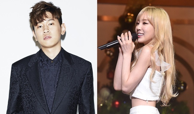 Crush (left, Amoeba Culture) and Taeyeon (OSEN)