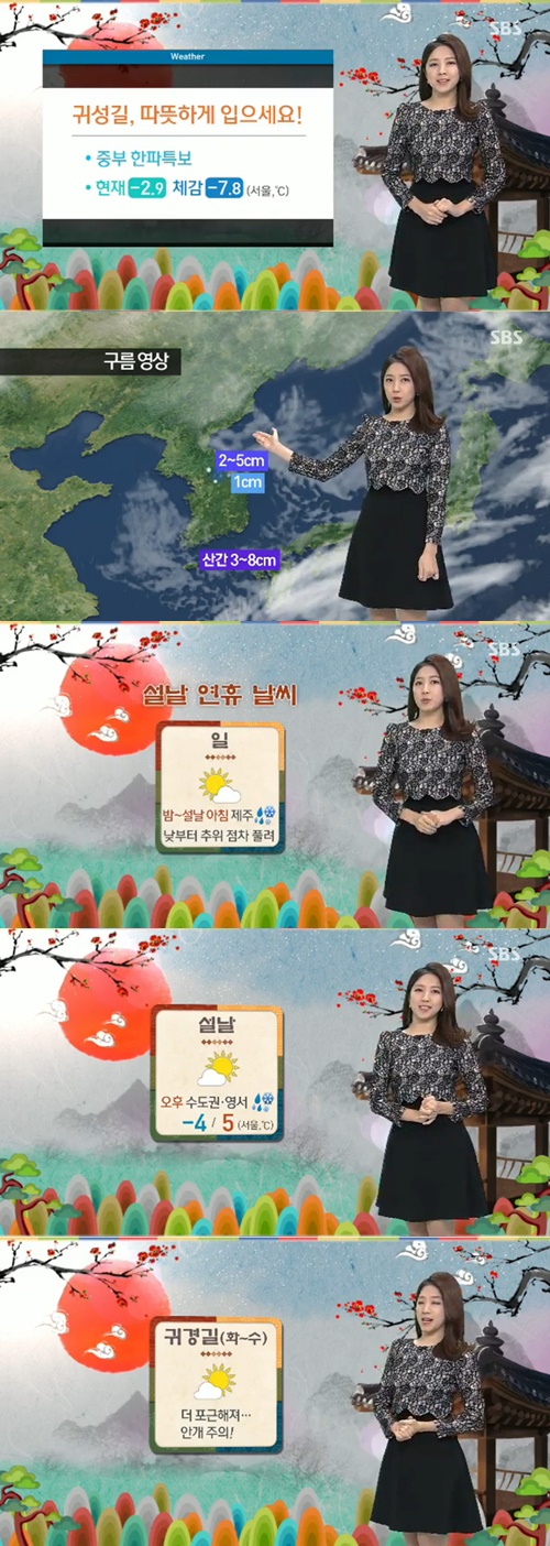 '설 연휴 첫날' 날씨 / SBS뉴스캡처