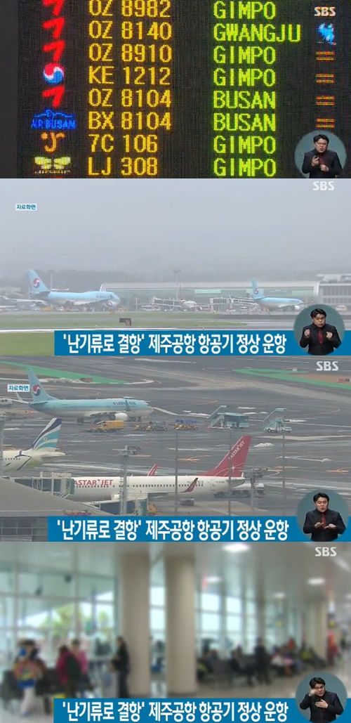 '제주공항' / sbs뉴스캡처