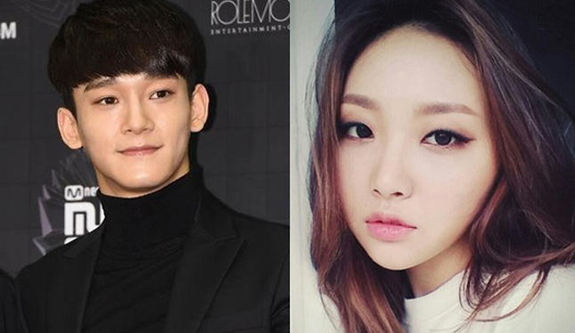 EXO's Chen (left, OSEN) and Punch (Nyam Nyam Entertainment)