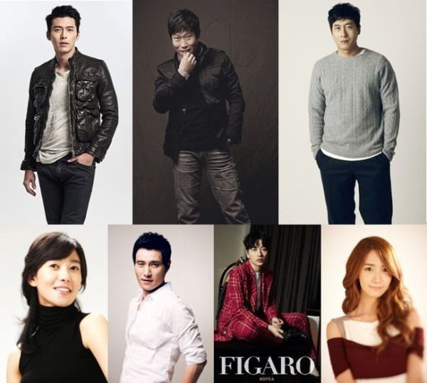 Cast members of "Cooperation" (CJ E&M and Figaro)