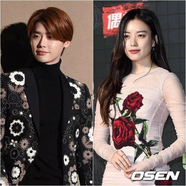 Actor Lee Jong-suk and actress Han Hyo-joo (Osen)