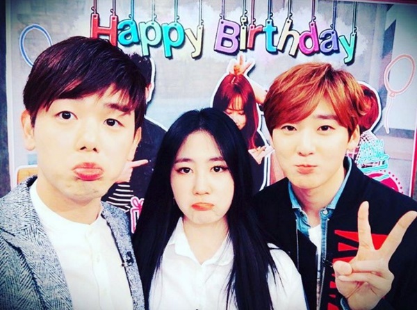 From left: Eric Nam, Park Ji-min and Kevin Woo (Nam's Instagram)