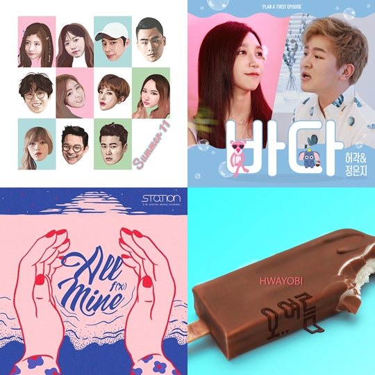 사진=벅스뮤직, 플랜에이, SM, 호기심엔터테인먼트