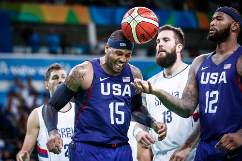 NBA뿐 아니라 올림픽에서도 레전드 반열에 오른 카멜로 앤서니. [사진=FIBA]