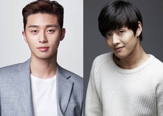Actors Park Seo-jun (left, Keyeast) and Kang Ha-neul (Sam Company)