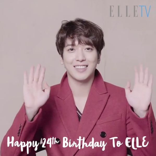Jung Yong-hwa wished Happy Birthday to Elle on Thursday via Instagram (Elle Korea)