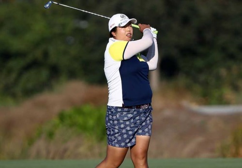 펑샨샨이 18일 CME그룹 투어챔피언십 첫날 6언더파 66타 단독 선두를 달렸다. [사진=LPGA투어]
