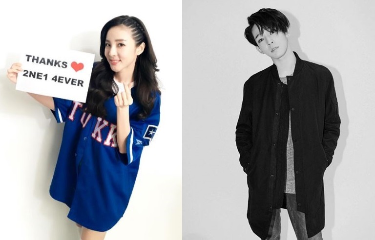 (Left: Sandara Park Instagram, Taehyun Instagram)