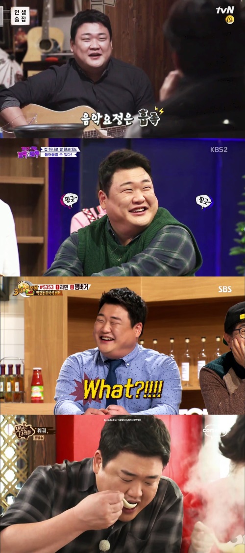 tvN ‘인생술집’, KBS ‘트릭 앤 트루’, SBS ‘토요일이 좋다-백종원의 3대 천왕’, 코미디TV ‘맛있는 녀석들’ 영상캡처